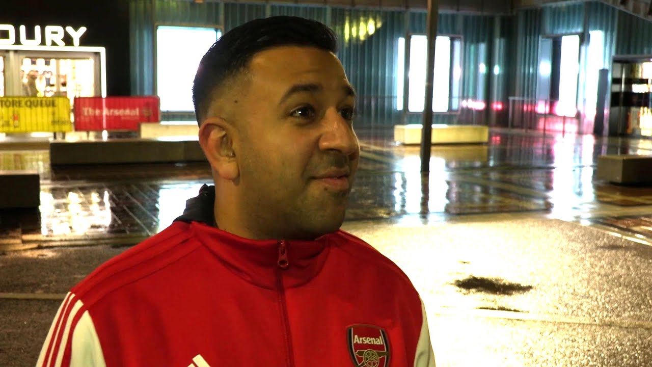 2000 Arsenal Fans Return To Emirates Stadium For Arsenal v Rapid Vienna - Interviews