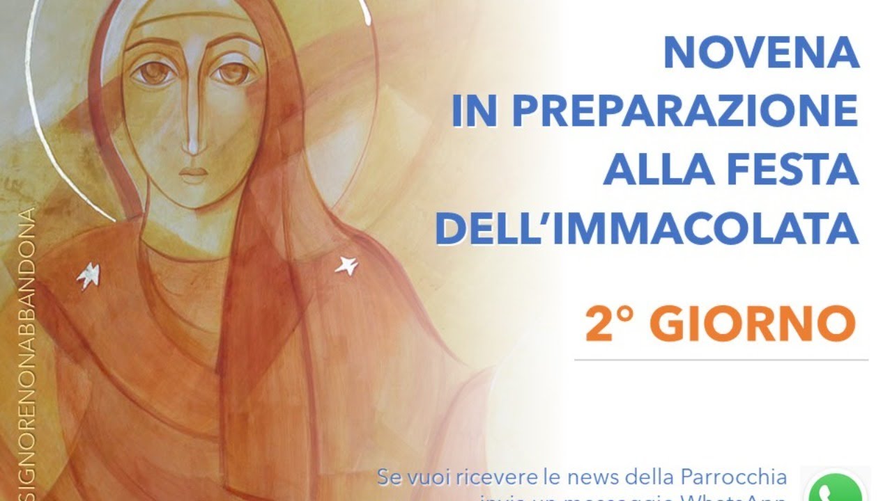 Novena dell'Immacolata - 2° giorno - 01/12/2020 - YouTube