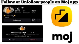 How to Follow or Unfollow someone on Moj app | Techno Logic | 2021 screenshot 5