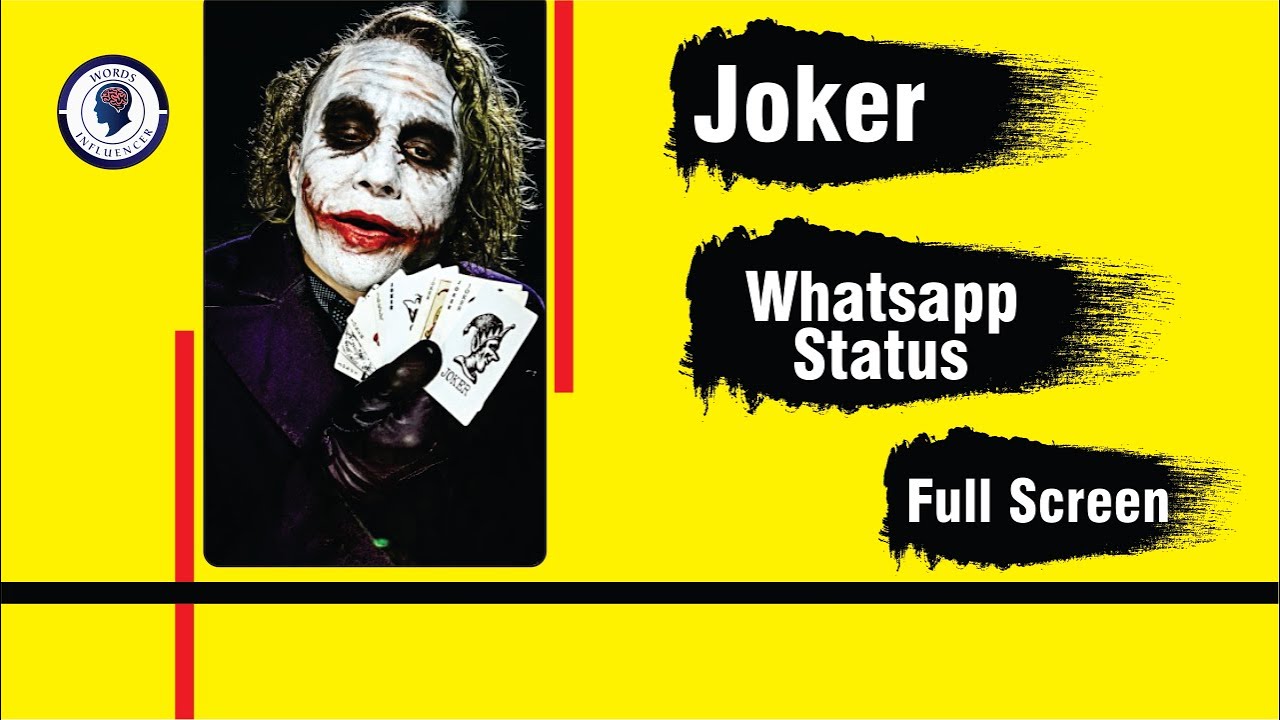 Joker full screen whatsapp status video |Download| Viral