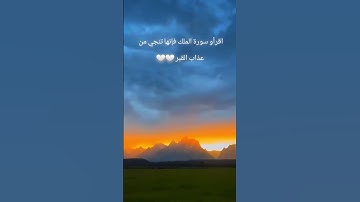 سورة تنجيك من عذاب القبر ❤️