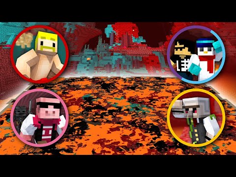 体力と手持ちが共有の ネザー で全員合流するまで終われません マイクラ 