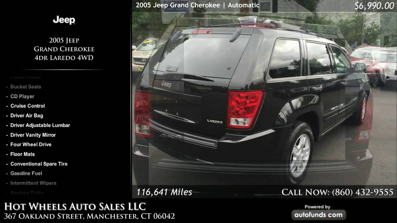 Used 2005 Jeep Grand Cherokee Hot Wheels Auto Sales LLC, Manchester