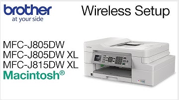 Connect MFCJ805DW or MFCJ815DWXL to a wireless computer - Macintosh