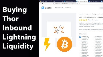 Buying Thor Inbound Liquidity from Bitrefill for Bitcoin Lightning Channels