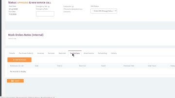 How to Create New Service Call (Work Order)