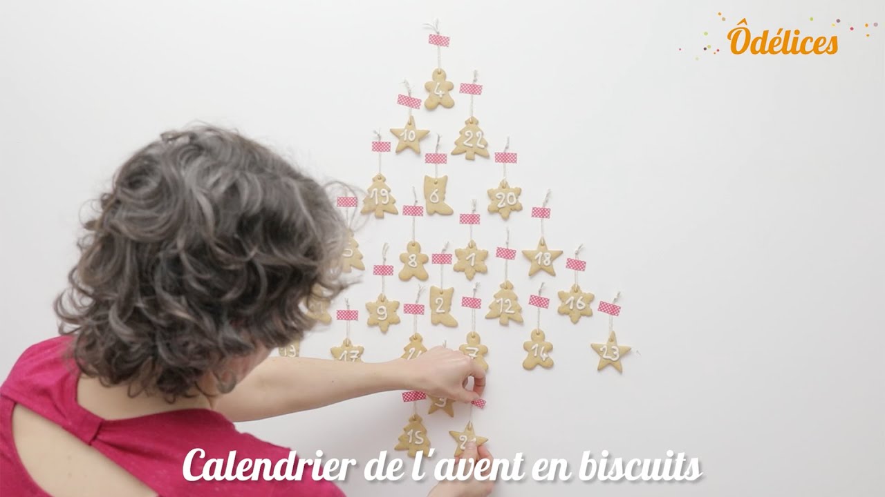 Calendrier de l'Avent en tissu Pain d'épices Cosy