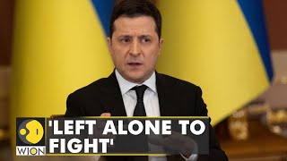 'We are alone in defending our nation,' says Ukrainian president Zelenskyy amid conflict with Russia