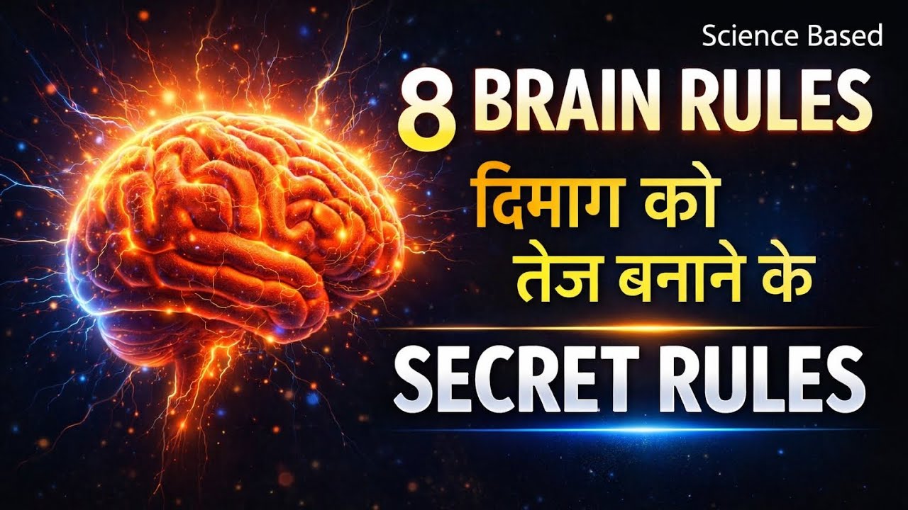 8 Brain Rules जो आपका दिमाग 10x तेज बना देंगे #shortsviral #youtube #brainpower 