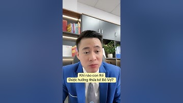 Khi nào con rể được hưởng thừa kế của bố vợ? #luatsuquangsang