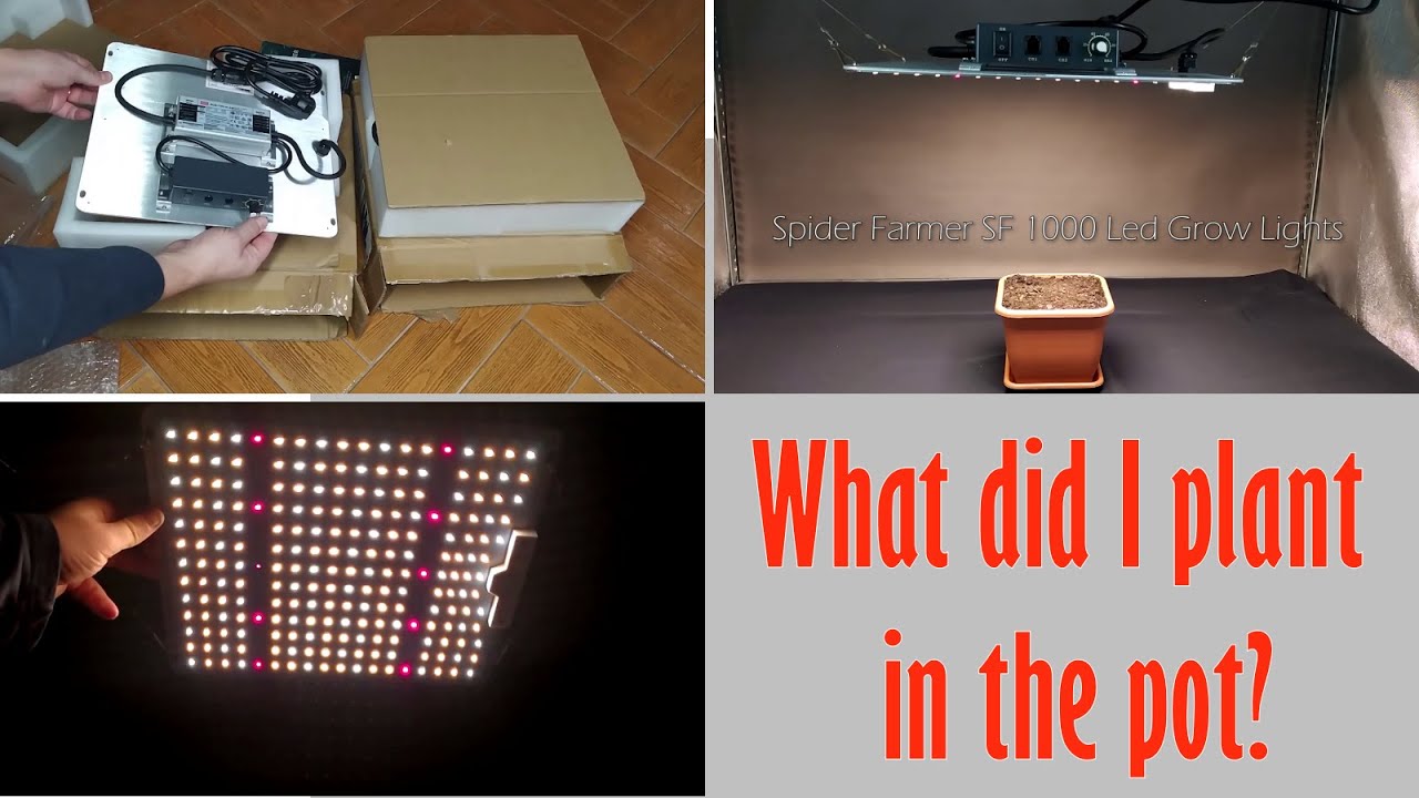 Led grow light unboxing - YouTube