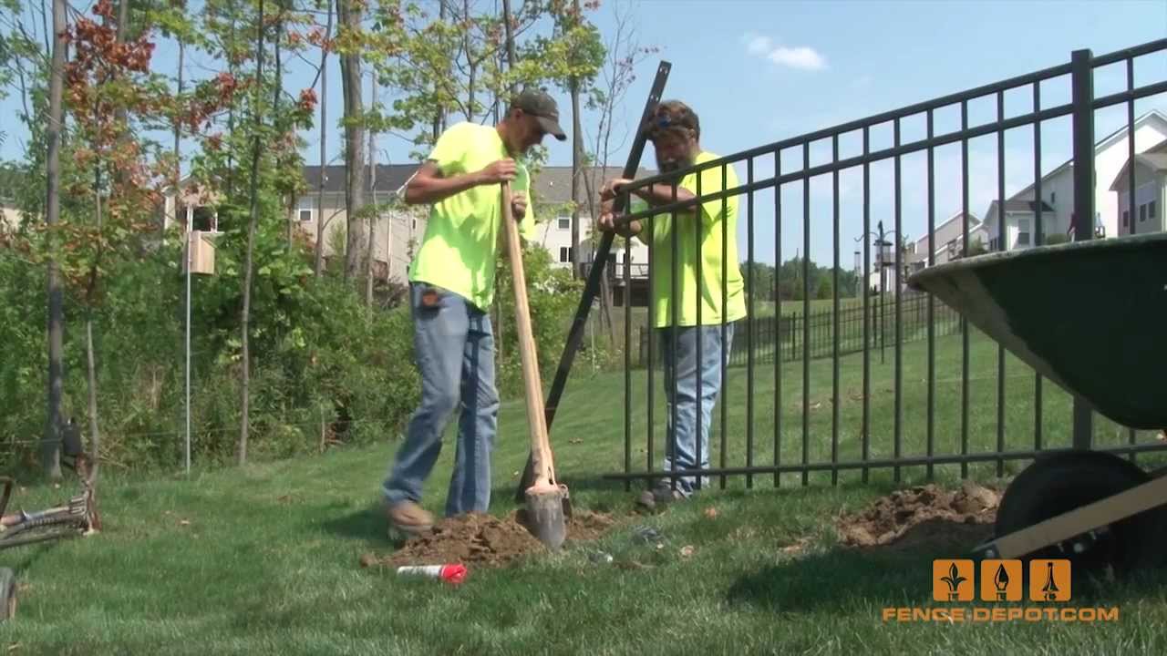 Aluminum Fence How To Install It YouTube