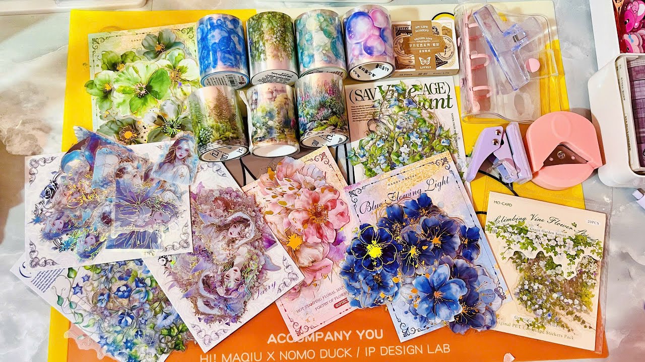 📦Unboxing Vintage Stickers – Perfect for Journaling | ASMR | Relaxing