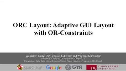 ORC Layout: Adaptive GUI Layout with OR-Constraints (CHI2019)