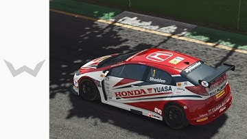 rFactor 2 | Honda Civic BTCC @ Mills Metropark Inner Loop B - #6