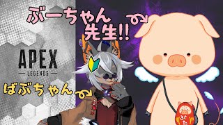 【APEX】初コラボで一生懸命走り回るケモノ！！#1【VTuber/蚕鵺いづく】