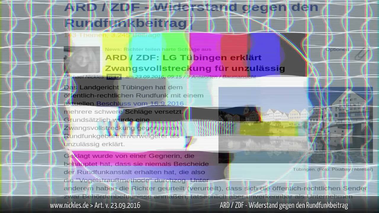 GEZ Beitragsservice ARD ZDF Deutschlandradio rechtswidrig