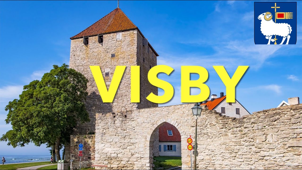 Driving in Visby, Gotland. Sweden.  (Innerstaden)
