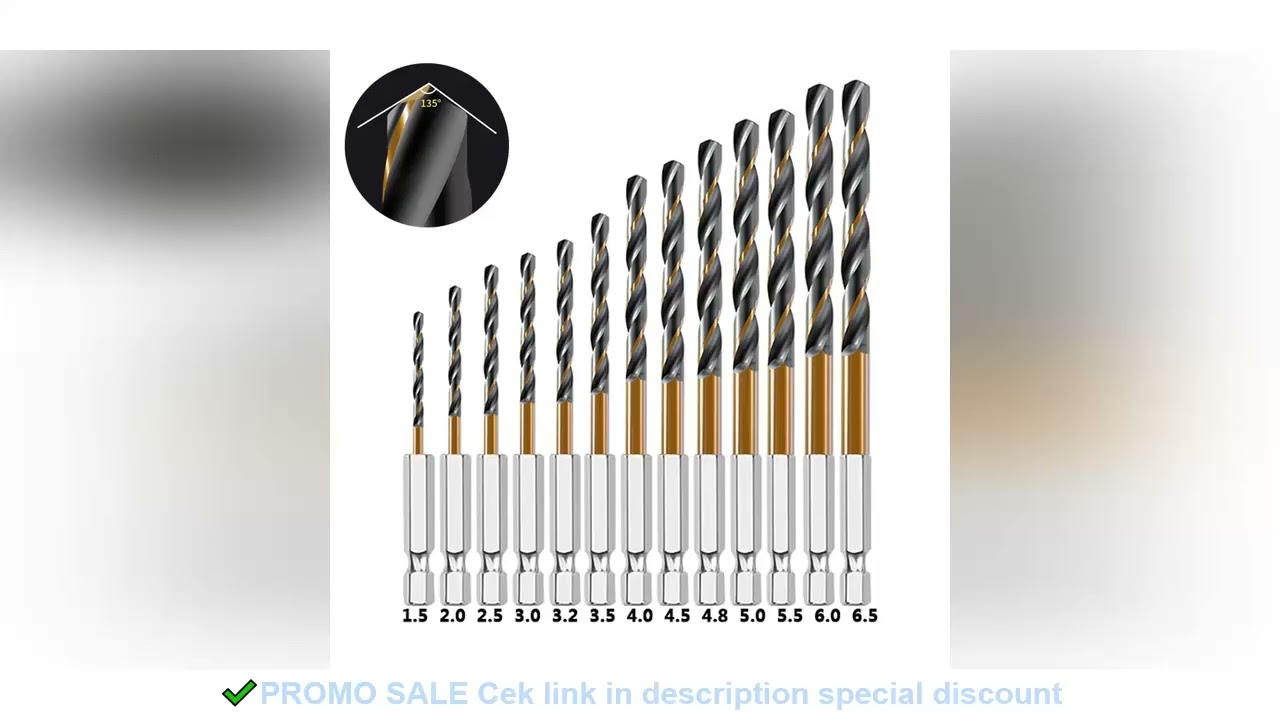 3/7/13PCS Hex Shank Twist Drill Bit Set Wood Metal Hole Cutter Core Drilling Tool Cobalt Drill Bits