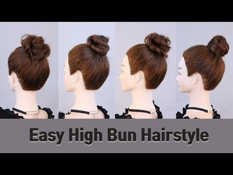 Repeat Easy High Bun Hairstyle For Long Hair 당고머리 By 강래가