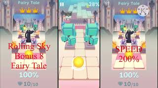 Rolling Sky All Bonus Levels 1-15 100% Complete 200% Speed