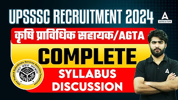 UPSSSC AGTA Syllabus 2024 | Detailed Syllabus Discussion of UPSSSC AGTA 2024