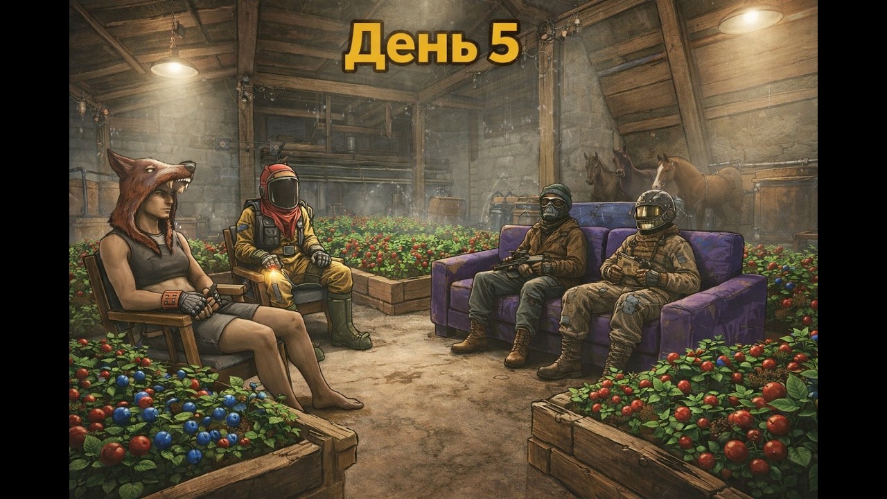 🌿 RUST NEW WIPE | Строим ФЕРМУ у города | Ягодный бизнес начинается 🍓 | День 5