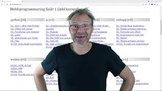 Välkommen till första året på programmet Webbprogrammering campus och distans