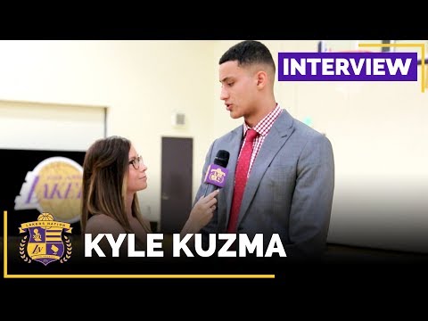 Kyle Kuzma Interviews With Lakers Nation