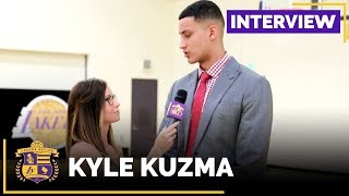 Kyle Kuzma Interviews With Lakers Nation