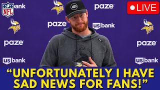 NFL BOMBSHELL! SAD NEWS FOR CARSON WENTZ! VIKINGS FANS NEVER EXPECTED THIS! VIKINGS NEWS