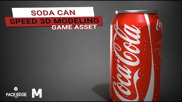 Modeling a soda can in autodesk maya 2020 [timelapse]