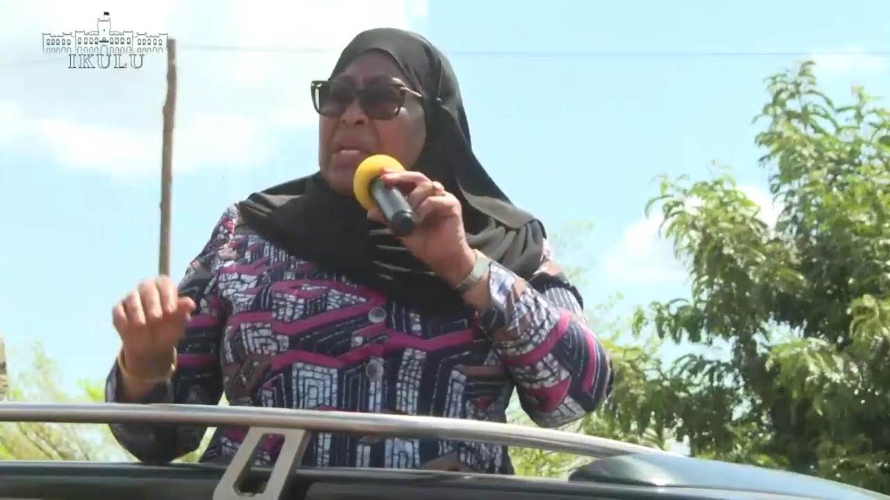 MHE. RAIS SAMIA AKIWASALIMIA WANANCHI WA KIBITI