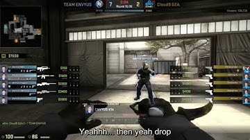 EnVyUS POV (English SUBS) vs Cloud 9 - ESL ESEA Pro League Finals - Map 2 (Cache)