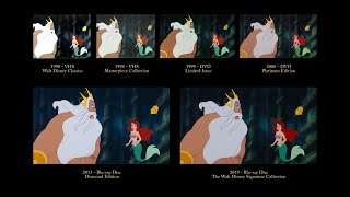 The Little Mermaid - Triton yells at Ariel | 30 Years of Video Editions Comparison