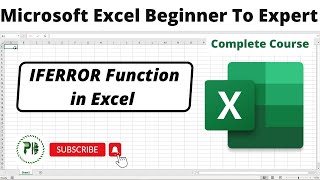 How to - Use IFERROR Function/Formula in Excel #iferror #exceltutorial