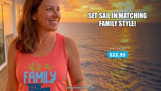 Family Cruise Vacation Matching Shirts - Fun Ship Design T-Shirts All 10 Colors