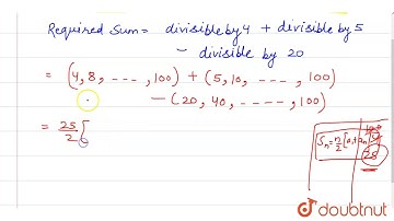 Find the sum of all natural numbers from 1 and 100 which are divisble by 4 or 5.
