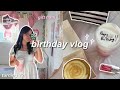 22nd birthday vlog! grwm, dinner, gift haul *realistic*