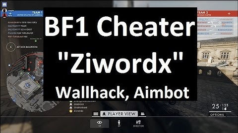 BF1 Cheater "Ziwordx" caught cheating via spectator
