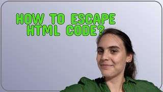 Wordpress: How to escape html code?