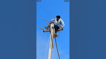 3-phase  cable connection || #electrical #lineman #ytshorts