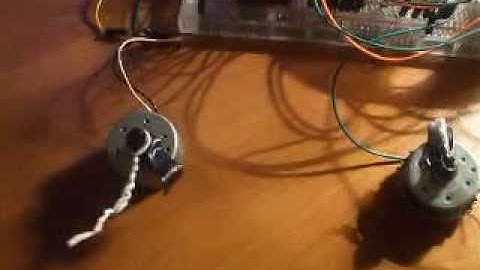 Raspberry Pi - Controlling two DC motors and 7-segment led display