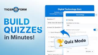 How to Create an Online Quiz with Auto-Scoring using TIGER FORM