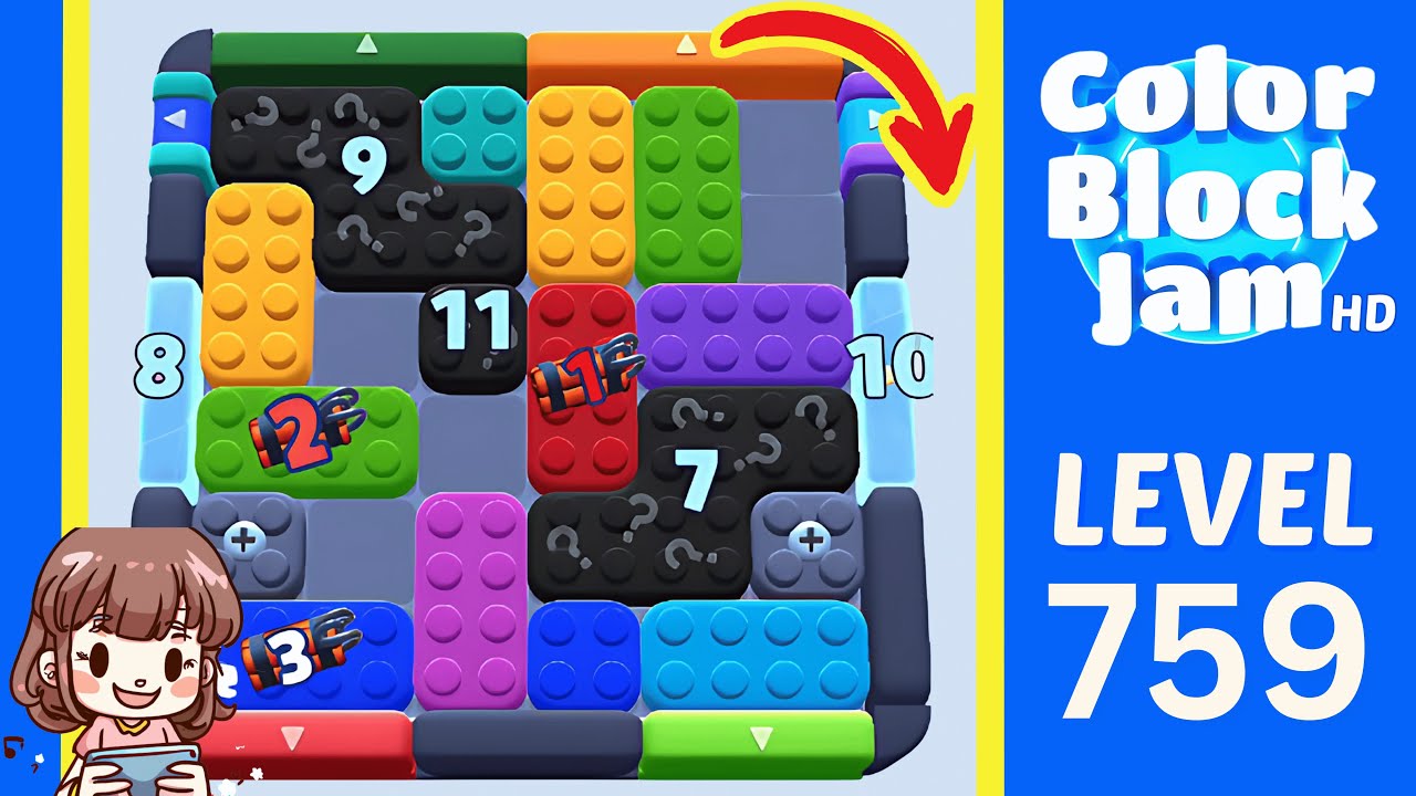 Color Block Jam Level 759 Solution Walkthrough - YouTube