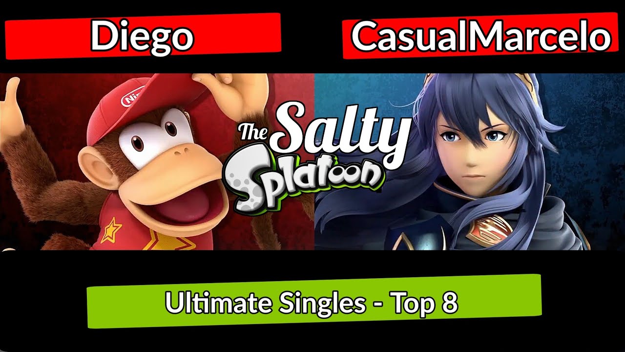 The Salty Splatoon 23 - Diego (Diddy Kong) vs CasualMarcelo (Lucina) | Smash ultimate ssbu