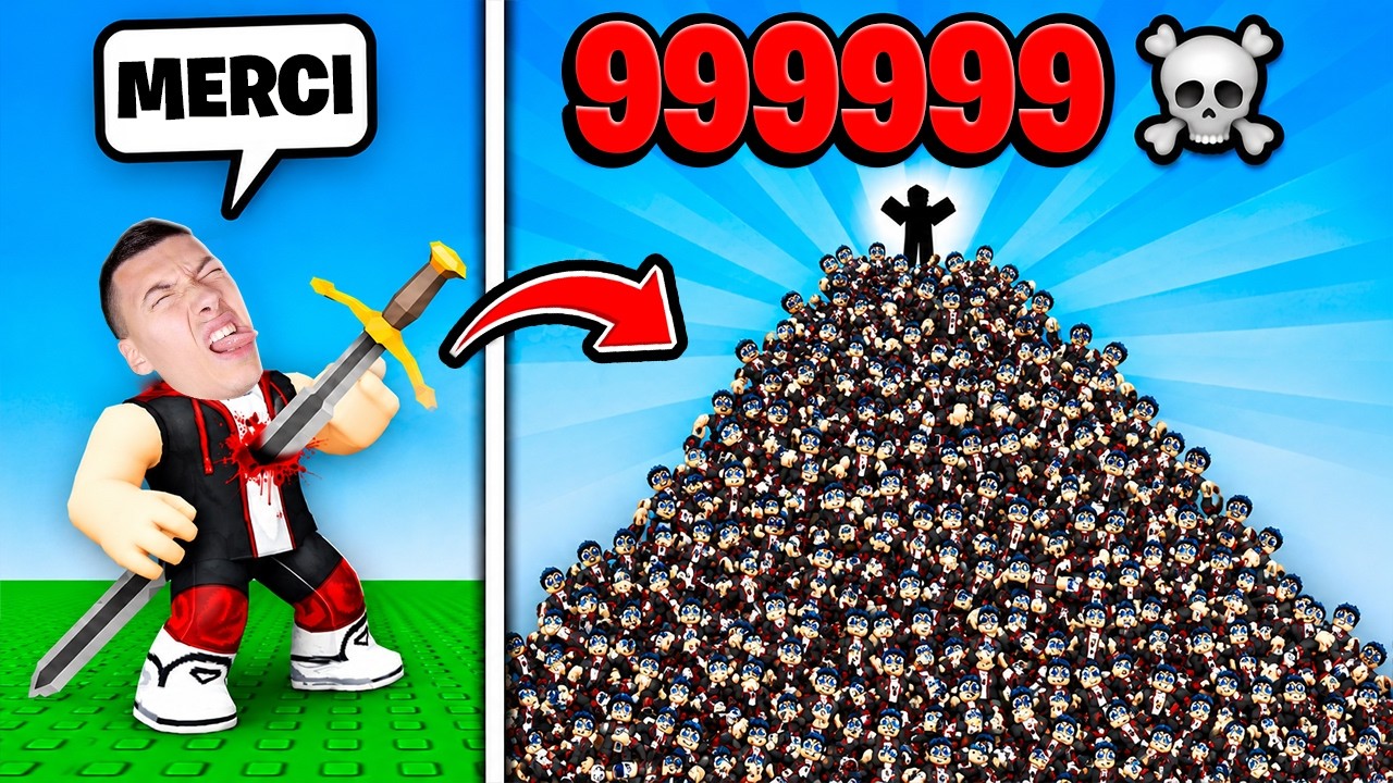 Je Me Suis Sacrifié 1 000 000 fois dans Roblox Mourir te rend Plus Fort