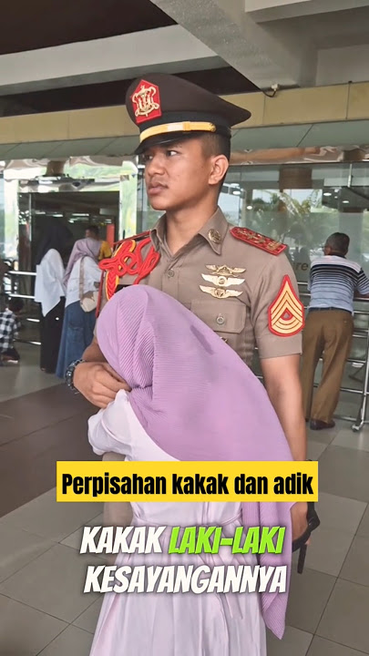 momen sedih ketika adik menangis saat berpisah dengan kakak nya ‼️ #sedih #nangis #adikkakak #shorts