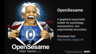 Creating a psychology experiment with OpenSesame 3.0
