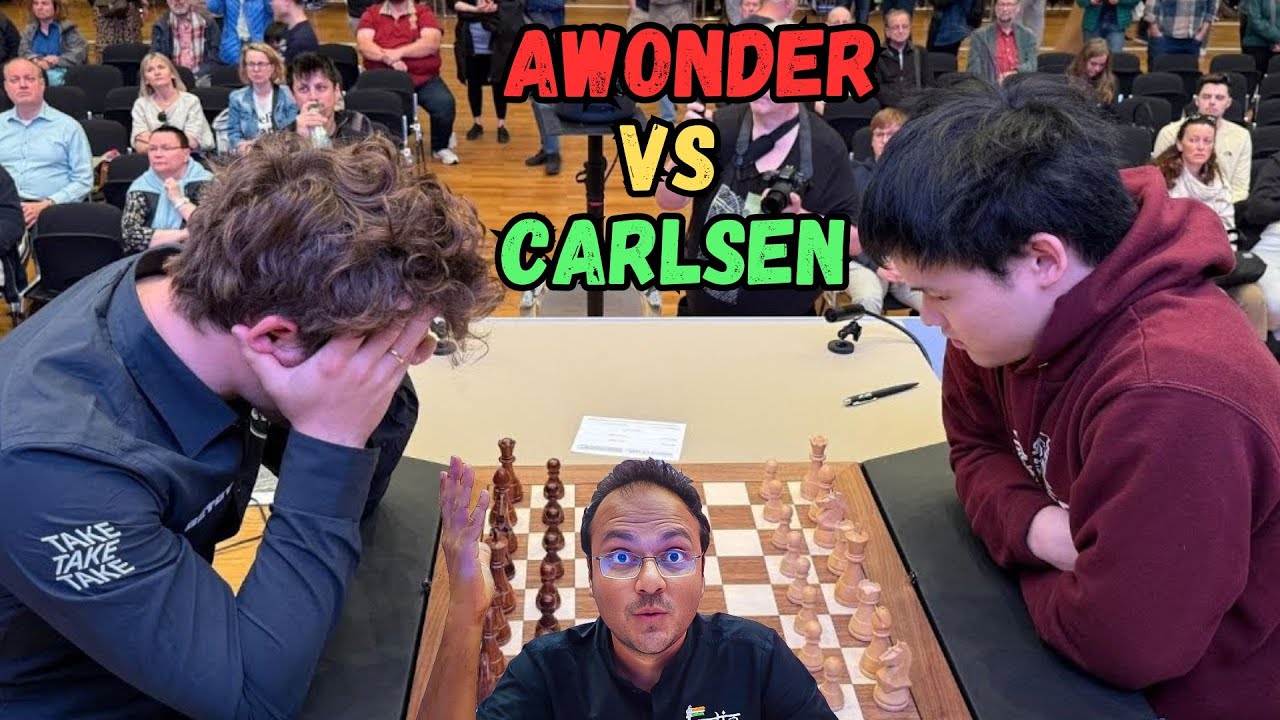Magnus, what a-wonder-ful game | Awonder Liang vs Magnus Carlsen | Grenke Freestyle Open A